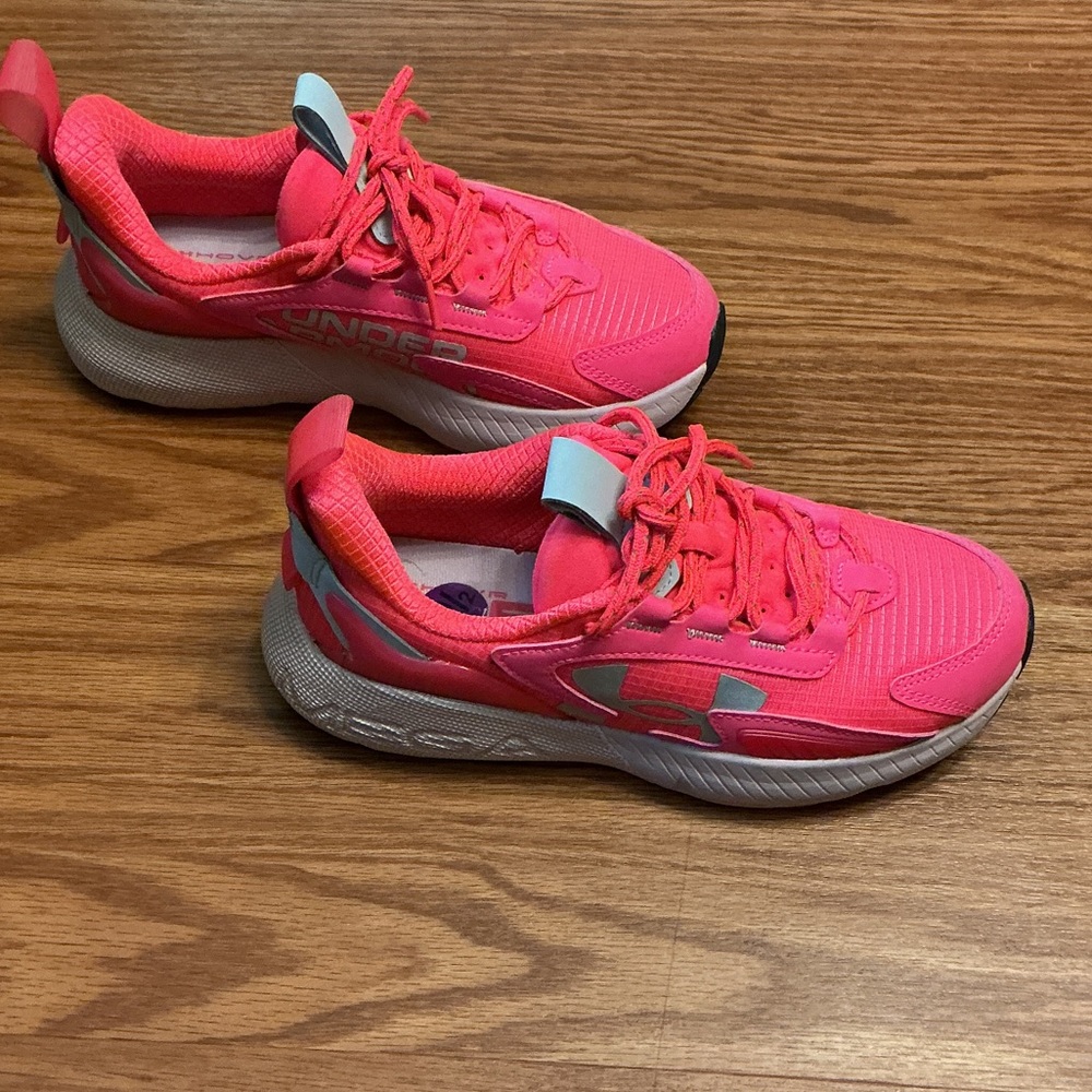 Under Armour Unisex Pink  HOVR MEGA 2 Athletic Shoes